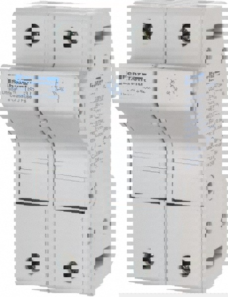 2 Pole, 600 VAC/VDC, 30 Amp, DIN Rail Mount Fuse Holder